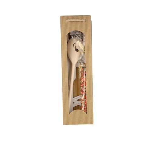 Geschenkset mit Fine Wine Pasta Tradizionale 500g, Gewürzmischung Spaghetti Bolognese 100g, Deko-Kochlöffel aus Buchenholz 30cm Geschenkset mit Fine Wine Pasta Tradizionale 500g, Gewürzmischung Spaghetti Bolognese 100g, Deko-Kochlöffel aus Buchenholz 30cm von Musikboutique