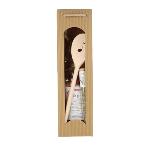 Musikalisches Geschenkset, Deko-Kochlöffel Note aus Buche 30 cm, Noten-Nudeln 250g, Bärlauch Pesto 20g Musikalisches Geschenkset, Deko-Kochlöffel Note aus Buche 30 cm, Noten-Nudeln 250g, Bärlauch Pesto 20g von Musikboutique