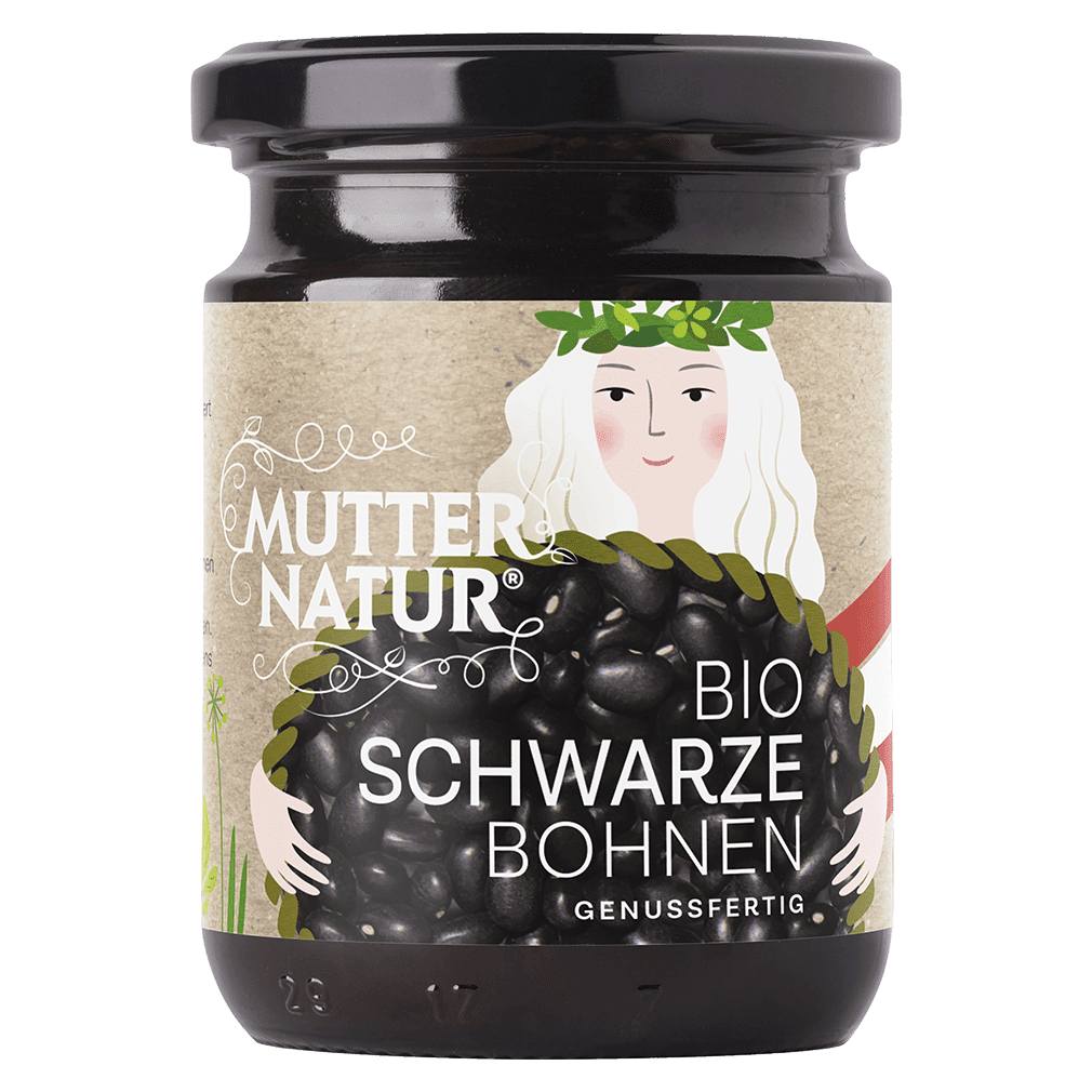 Bio Schwarze Bohnen im Glas Bio Schwarze Bohnen im Glas von Mutter Natur