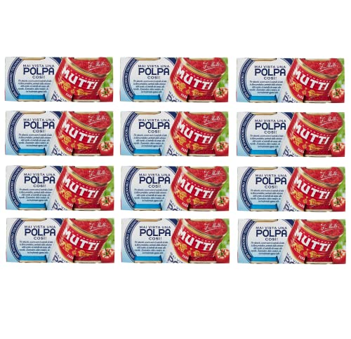 12x Mutti Polpa di Pomodoro Tomatenpulpe Tomatenfruchtfleisch Italienische Tomaten ( 2 x 210g ) von Mutti