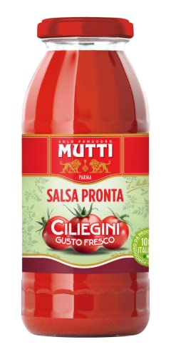 Mutti Salsa Pronta Ciliegini Gusto Fresco Fertige Soße Kirschtomate Italienische Tomate Glasflasche 300g von Mutti Parma