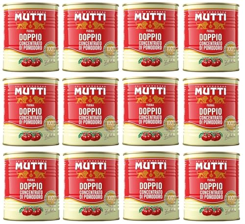12er-Pack Mutti Doppeltes Tomatenkonzentrat,Doppio Concentrato di Pomodoro,880g Dose von Mutti