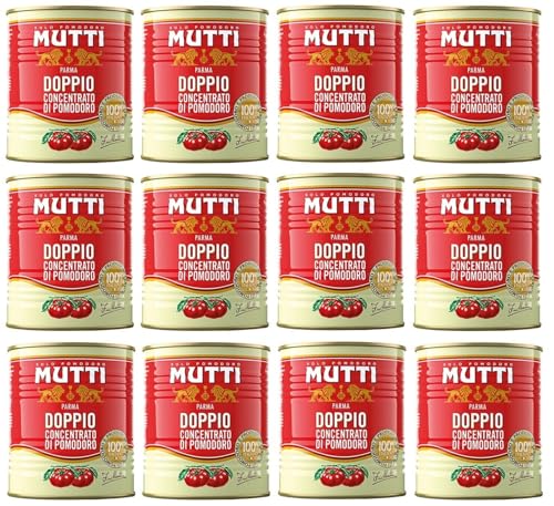 12er-Pack Mutti Doppeltes Tomatenkonzentrat,Doppio Concentrato di Pomodoro,880g Dose 12er-Pack Mutti Doppeltes Tomatenkonzentrat,Doppio Concentrato di Pomodoro,880g Dose von Mutti