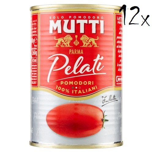 12x Mutti Pomodori Pelati bestern geschälte Tomaten sauce aus Italien dose 400g von Mutti