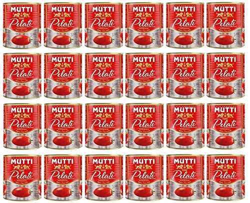 24x Mutti Pomodori Pelati Geschälte Tomaten 100 % italienische Tomaten 800g Dose Tomaten Sauce von Mutti