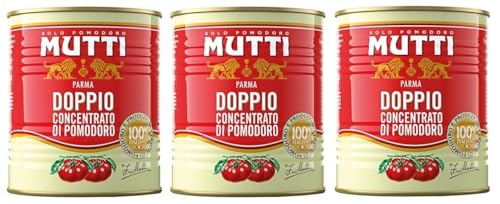 3er-Pack Mutti Doppeltes Tomatenkonzentrat,Doppio Concentrato di Pomodoro,880g Dose von Mutti