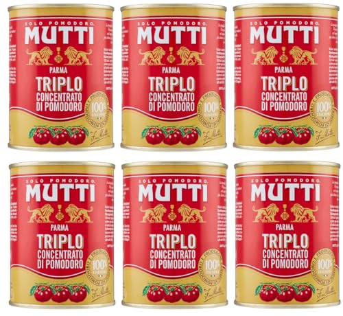 6er-Pack Mutti Triplo Concentrato Di Pomodoro,Dreifaches Tomatenkonzentrat,100% Italienische Tomaten,400g Dose 6er-Pack Mutti Triplo Concentrato Di Pomodoro,Dreifaches Tomatenkonzentrat,100% Italienische Tomaten,400g Dose von Mutti