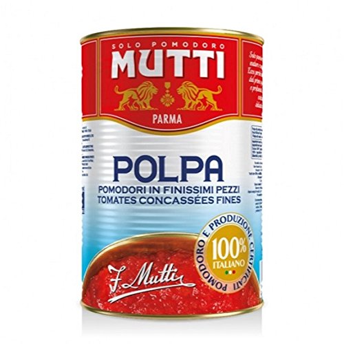 6x Mutti polpa di Pomodoro Tomatenpulpe Tomaten sauce 100% Italienisch 400g in dose von Mutti
