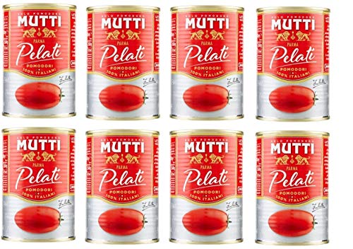 8x Mutti Pomodori Pelati bestern geschälte Tomaten sauce aus Italien dose 400g von Mutti