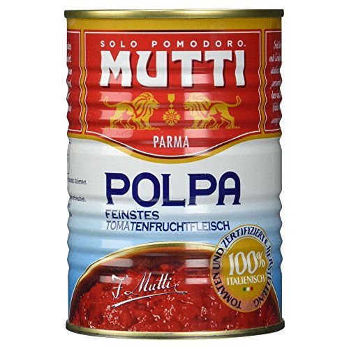 Mutti Polpa feinstes Tomatenfruchtfleisch, 100% Italienisch, 400 g von Mutti