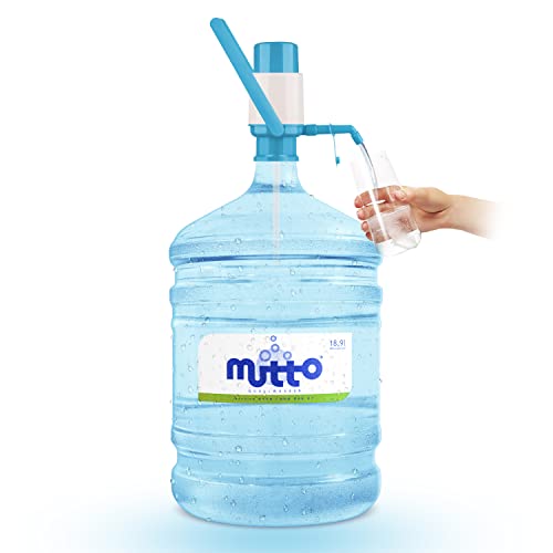Mutto Premium Quellwasser Wassergallone 19 Liter frisch abgefüllt mit HANDPUMPE von Mutto