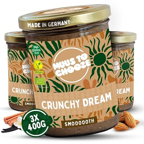 Muus to Chooze - Cashew Salted Caramel Brotaufstrich 3x400g – Aufstrich Vegan, Bio & Zusatzstofffrei – Mit Cashews, Kokosblütenzucker & Meersalz – Geschmeidige Textur – Ideal als Snack & Topping Muus to Chooze - Cashew Salted Caramel Brotaufstrich 3x400g – Aufstrich Vegan, Bio & Zusatzstofffrei – Mit Cashews, Kokosblütenzucker & Meersalz – Geschmeidige Textur – Ideal als Snack & Topping von Muus to Chooze