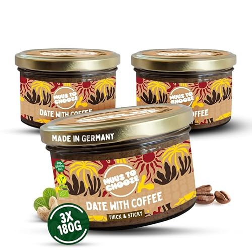 Muus to Chooze - Date with Coffee Brotaufstrich 3x180g – Aufstrich Vegan, Bio & Zusatzstofffrei – Mit Dattelsirup, Kaffee und Cashew – Geschmeidige Textur – Ideal als Aufstrich, Snack & Topping Muus to Chooze - Date with Coffee Brotaufstrich 3x180g – Aufstrich Vegan, Bio & Zusatzstofffrei – Mit Dattelsirup, Kaffee und Cashew – Geschmeidige Textur – Ideal als Aufstrich, Snack & Topping von Muus to Chooze