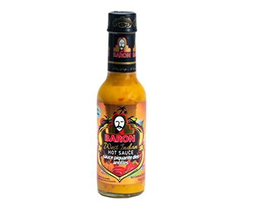 Baron West Indian Hot Soße, 155 g, 6 Stück von My Africa Caribbean