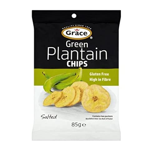 Grace Green Plantain Chips 85 g, 9 Stück von My Africa Caribbean