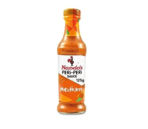 Nando's Peri Peri Soße, mittelgroß, 125 g, 6 Stück Nando's Peri Peri Soße, mittelgroß, 125 g, 6 Stück von My Africa Caribbean