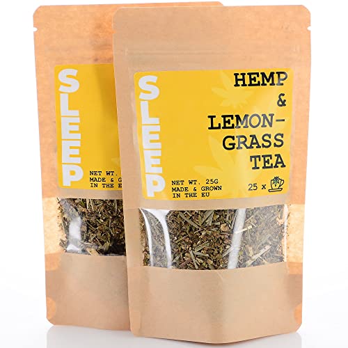 Kräuter Bio Tee - Natürlicher Zitronengras Tee 2x25 gr, Entspannungseffekt aus jeder Blüte, beruhigende Wirkung, Schlaftee ohne Zusätze, Vegan von My Lovely Pets
