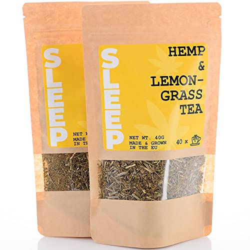 Kräuter Bio Tee - Natürlicher Zitronengras Tee 2x40 gr Entspannungseffekt aus jeder Blüte, beruhigende Wirkung, Schlaftee ohne Zusätze, Vegan von My Lovely Pets