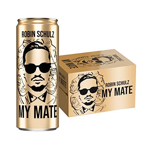 Robin Schulz x My Mate (12 x 330 ml Dose), koffeinhaltig, erfrischender Mate-Geschmack, leicht rauchig von My Mate