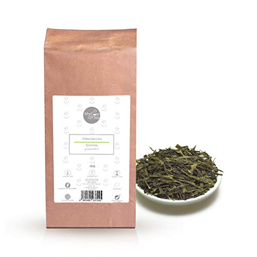 China-Sencha Bio-Tee 1kg – Hochwertiger Grüntee in Bio-Qualität aus China – Für Genießer und Tee-Kenner – Grasig-Frisches Aroma – Der beliebte grüne Tee und Kaffee-Ersatz – MyCupOfTea von MyCupOfTea