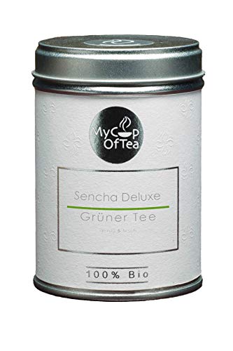 Sencha Deluxe Bio Tee 50g lose – Hochwertiger Grüntee in Bio-Qualität aus Korea - Grüntee (Ceremonial Grade) - Für Genießer und Tee-Kenner - Als Tee und Kaffee-Ersatz – MyCupOfTea von MyCupOfTea