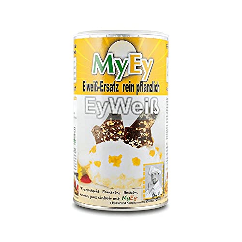 MyEy EyWeiß, Eiweiß-Ersatz, vegan, natürlich & voll aufschlagbar, mit pflanzlichen Proteinen, glutenfrei, 24er Pack (24 x 200g) von MyEy