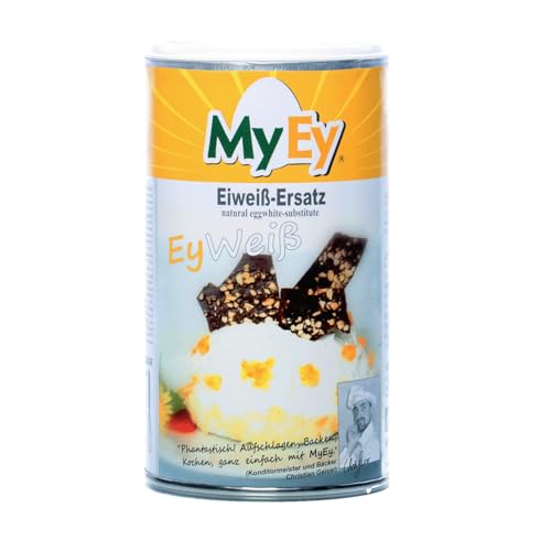 MyEy EyWeiß, Eiweiß-Ersatz, vegan, natürlich & voll aufschlagbar, mit pflanzlichen Proteinen, glutenfrei, 1er Pack (1 x 200g) von MyEy