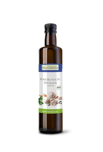 Mynatura Bio Knoblauchwürzöl I Knoblauchöl I Knoblauch I Öl I Garlic I Würzen I Kochen I Speiseöl I Marinade I Flasche (1 x 250ml) von mynatura