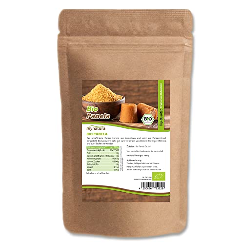 Mynatura Bio Panela I Rohrzucker I Zucker I Süß I Kochen I Backen I Sweet I Sugar I Vegan I Im Beutel (1x 1000g) von mynatura