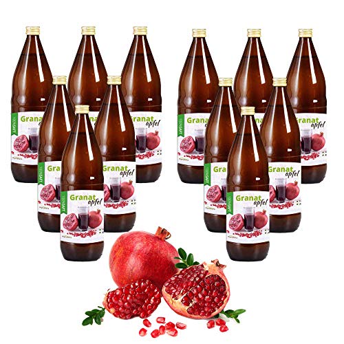 Mynatura Granatapfelsaft 100% Direktsaft naturtrüb I 12 L I Muttersaft I ohne Zusätze I Vitaminreich I Naturprodukt I Fruchtsaft I Saft I Dessert I (12 L) von mynatura