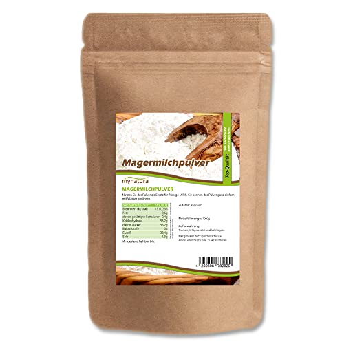 Mynatura Magermilchpulver I Milchpulver I Milk Powder I Eiweiß I Kaffeeweißer I Für Joghurt, Eis und mehr I Milchprodukt I Im Beutel (1x 1000g) von mynatura