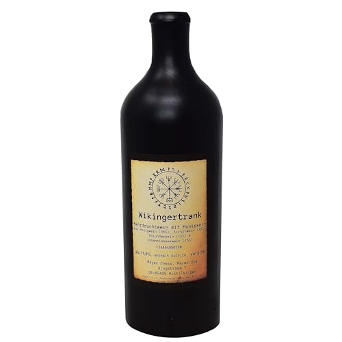 Wikingertrank Mehrfruchtwein 0,75 Liter in der Tonflasche - Met Honigwein Beerenmet Wikinger Wikingertrank Mehrfruchtwein 0,75 Liter in der Tonflasche - Met Honigwein Beerenmet Wikinger von MystiCalls