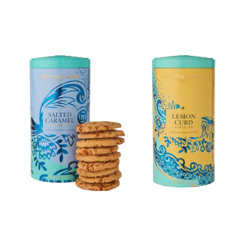 Fortnum and Mason Keksbündel Zitronenquark und gesalzene Karamelldosen, Doppelpack, 200 g Geschenk von "N/A"
