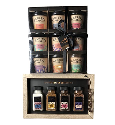 Kaffee-Geschenk-Set, bestehend aus Barista-Kaffeehaus, Mini-Takeout-Tasse, Luxus-Kaffeekollektion (9 Tassen) und Barista-Kaffee-Topper-Kollektion (4 Packungen), 13-teiliges Set von ''N/A''
