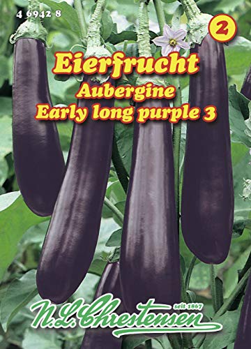 N.L. Chrestensen 469428 Aubergine Early long purple 3 (Auberginensamen) von N.L.Chrestensen