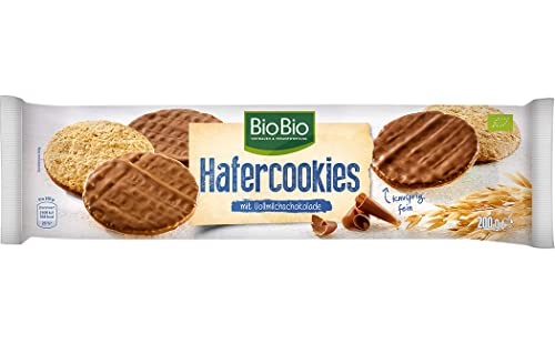 Bio Hafercookies mit Vollmilchschokolade - 200 g von N.N.