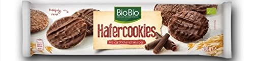 Bio Hafercookies mit Zartbitterschokolade - 200 g von N.N.