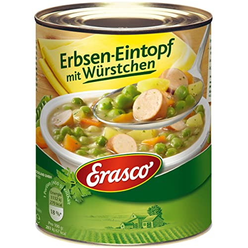 Erasco Erbsen Eintopf mit Würstchen schonend zubereitet 800g von N.V.