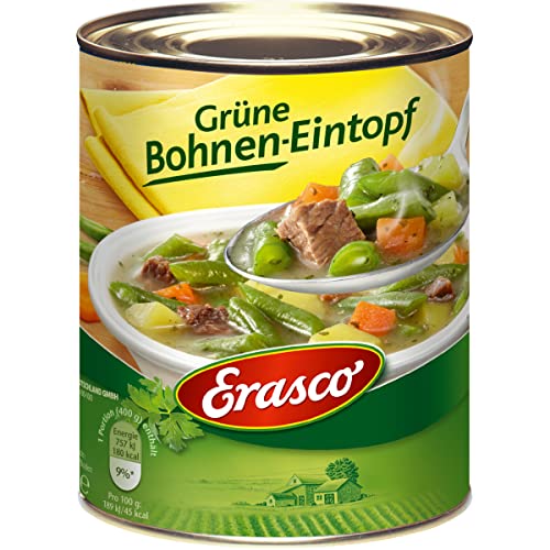 Erasco Grüne Bohnen Eintopf mit zart magerem Rindfleisch 800g von N.V.
