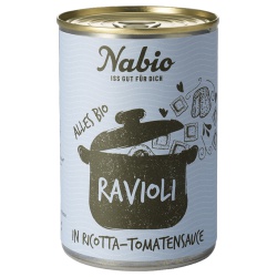 Ravioli mit Ricotta in Tomatensauce Ravioli mit Ricotta in Tomatensauce von NABA Feinkost