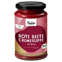 Rote-Bete-Cremesuppe mit Birne Rote-Bete-Cremesuppe mit Birne von NABA Feinkost