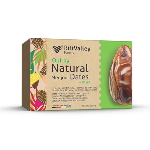 NABALI FAIRKOST FÜR ALLE Medjoul - Medjool Datteln Quirky I - 100% natürlich aromatisch frisch orientalisch soft I honigsüß & karamellig I Herkunft: Palästina I (450G) von NABALI FAIRKOST FÜR ALLE