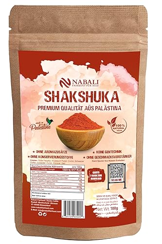 NABALI FAIR KOST FÜR ALLE Shakshuka Gewürze - Gewürzmischung nach Ottolenghi - Gourmet Qualitätsprodukt Aus Palästina (100 g) von NABALI FAIRKOST FÜR ALLE