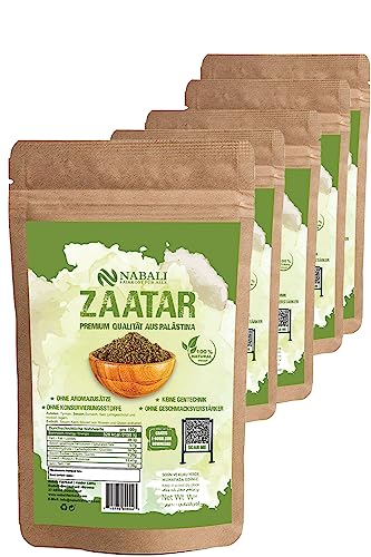 NABALI FAIRKOST FÜR ALLE Zatar Za'atar Gewürz – Gewürzmischung nach Ottolenghi – Zaatar orientalische Gewürze aus Palästina (500 g) von NABALI FAIRKOST FÜR ALLE