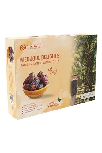 NABALI FAIRKOST Jumbo Medjool - Medjoul Datteln Delight Premium Qualität I 100% natürlich aromatisch frisch & vegan I Medjool Datteln ohne Konservierungsstoffe honigsüß & karamellig (5kg (1er Pack)) NABALI FAIRKOST Jumbo Medjool - Medjoul Datteln Delight Premium Qualität I 100% natürlich aromatisch frisch & vegan I Medjool Datteln ohne Konservierungsstoffe honigsüß & karamellig (5kg (1er Pack)) von NABALI FAIRKOST FÜR ALLE