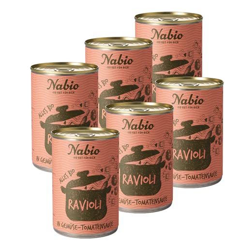 NABIO Ravioli in Gemüse-Tomatensoße, 400 g NABIO Ravioli in Gemüse-Tomatensoße, 400 g von NABIO