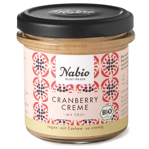 Nabio Bio Aufstrich Cranberry Creme mit Chili, 135 g von NABIO