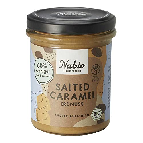 Nabio Bio Süßer Aufstrich Salted Caramel Erdnuss, 175 g von NABIO