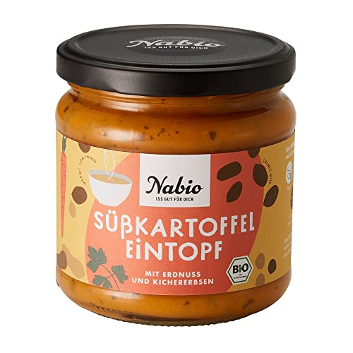 Nabio Süßkartoffeleintopf, mit Erdnuss, Glas, 365g von NABIO