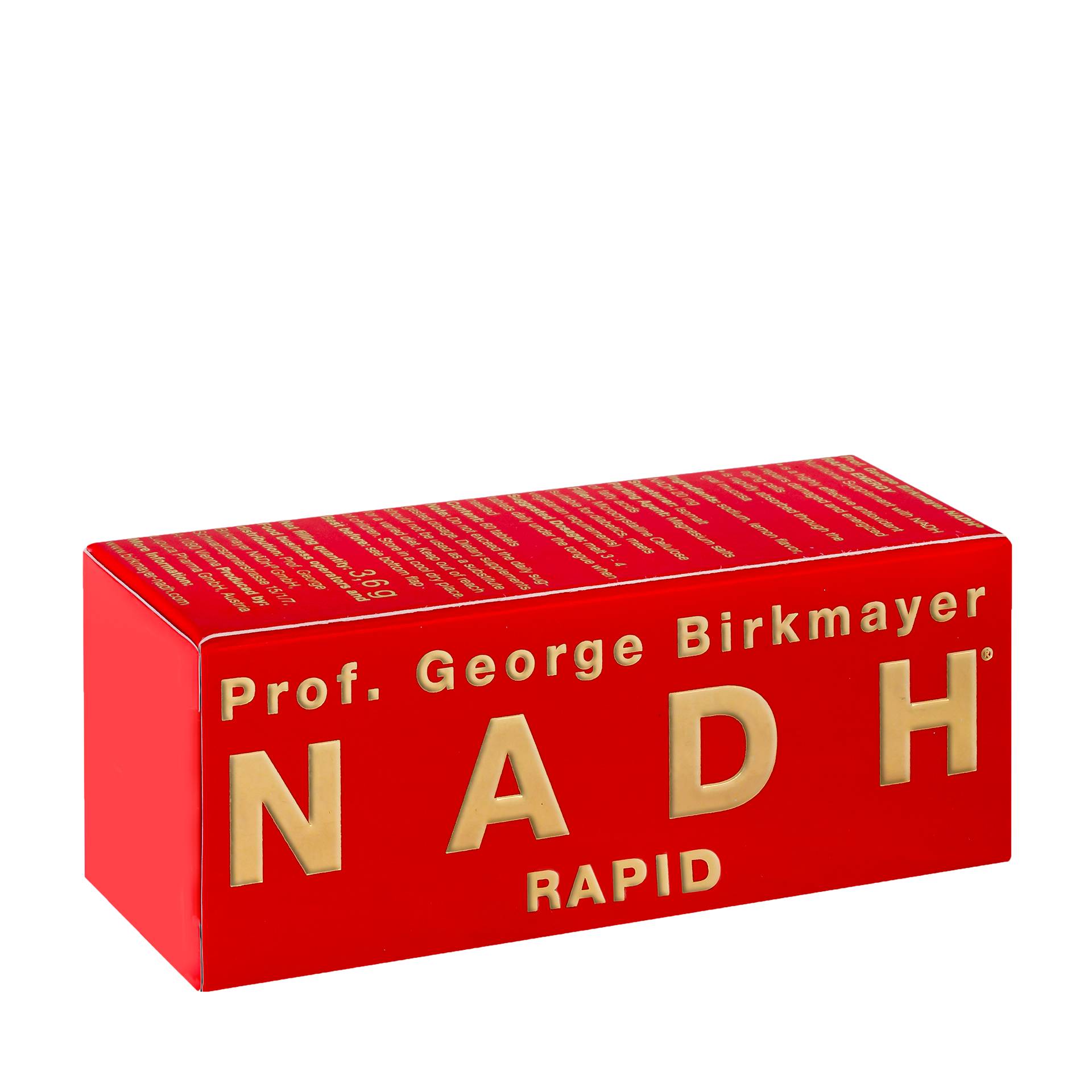 NADH Rapid Lutschpastillen 60 Tabletten - Das Original von Prof. G. Birkmayer - vegan - NADH von NADH